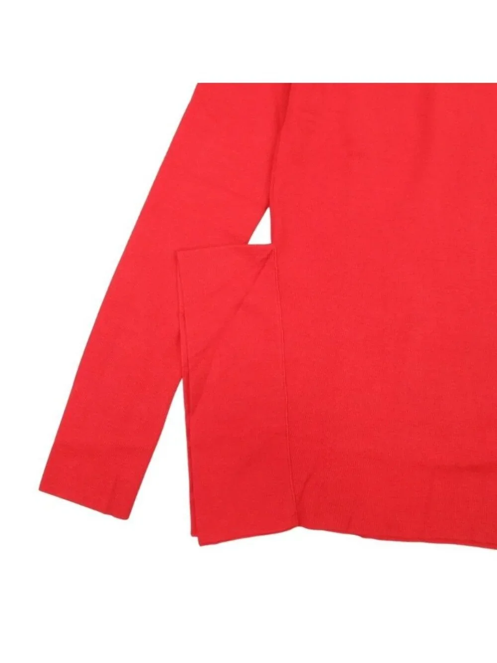 Louis Vuitton Frilled Sweater Frill Cashmere Wool High Gauge Knit Top L